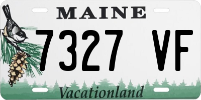 ME license plate 7327VF