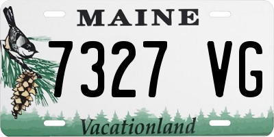 ME license plate 7327VG