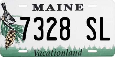 ME license plate 7328SL
