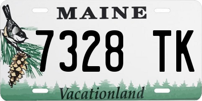 ME license plate 7328TK