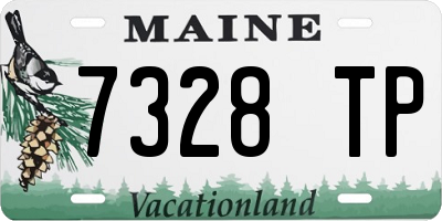 ME license plate 7328TP