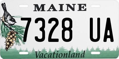 ME license plate 7328UA