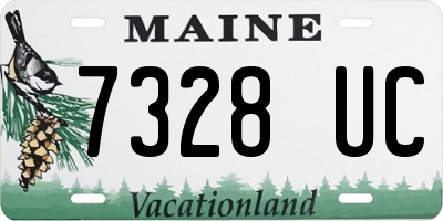 ME license plate 7328UC