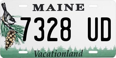ME license plate 7328UD