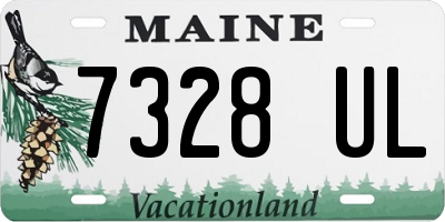 ME license plate 7328UL
