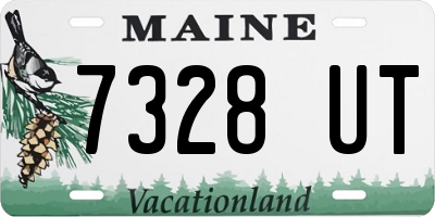 ME license plate 7328UT