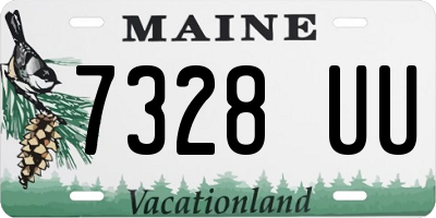 ME license plate 7328UU