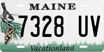 ME license plate 7328UV