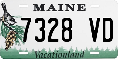 ME license plate 7328VD