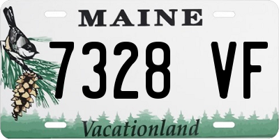 ME license plate 7328VF