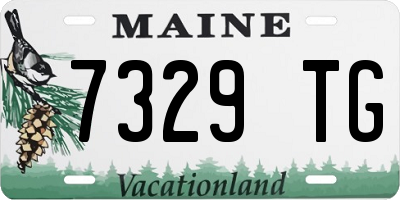 ME license plate 7329TG