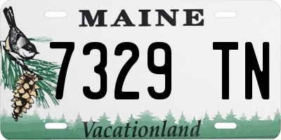 ME license plate 7329TN