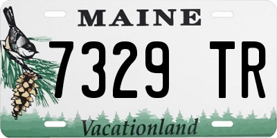 ME license plate 7329TR