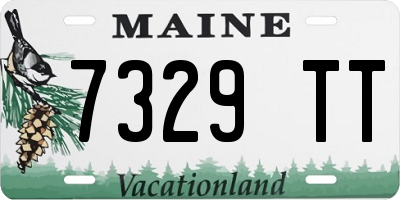 ME license plate 7329TT