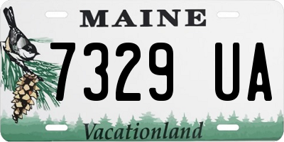 ME license plate 7329UA