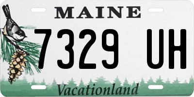 ME license plate 7329UH