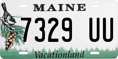 ME license plate 7329UU