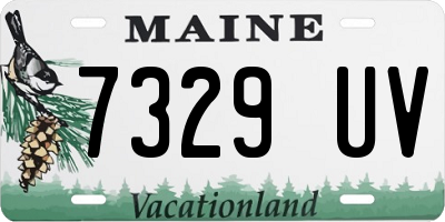 ME license plate 7329UV