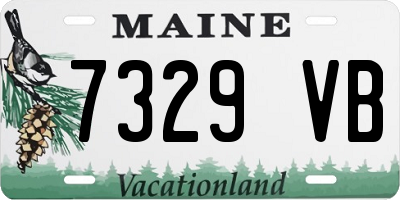 ME license plate 7329VB