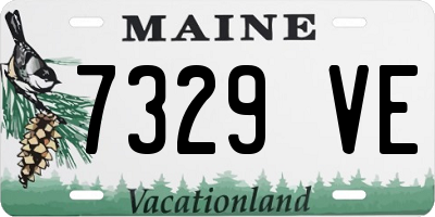 ME license plate 7329VE