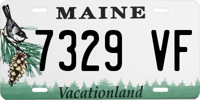 ME license plate 7329VF