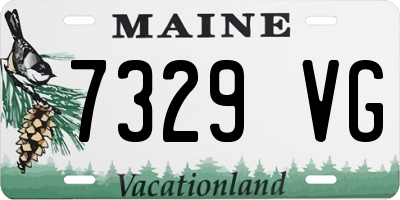 ME license plate 7329VG