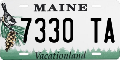 ME license plate 7330TA