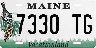 ME license plate 7330TG