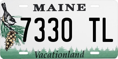 ME license plate 7330TL