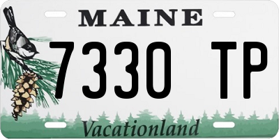 ME license plate 7330TP