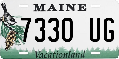 ME license plate 7330UG