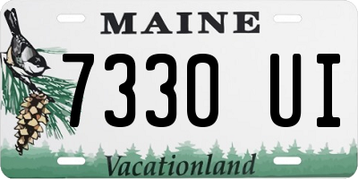 ME license plate 7330UI