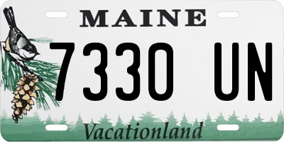 ME license plate 7330UN