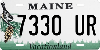 ME license plate 7330UR