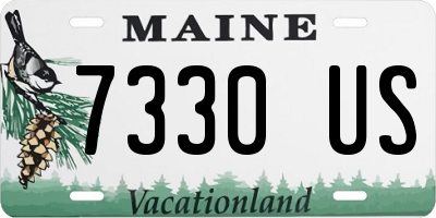 ME license plate 7330US