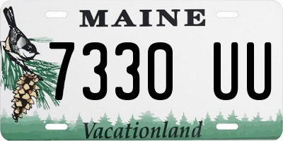 ME license plate 7330UU