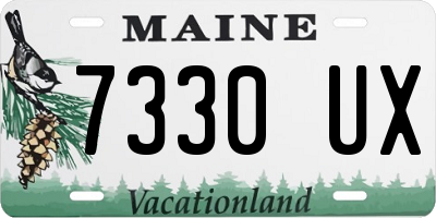 ME license plate 7330UX