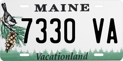 ME license plate 7330VA