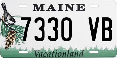 ME license plate 7330VB