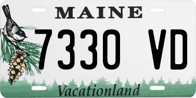 ME license plate 7330VD