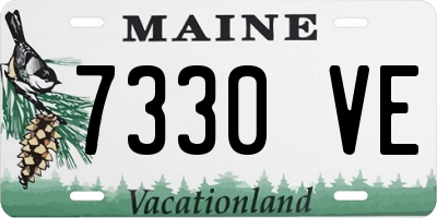 ME license plate 7330VE