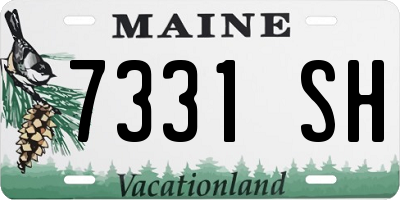 ME license plate 7331SH