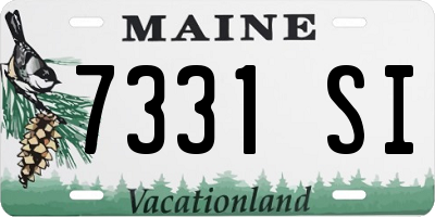 ME license plate 7331SI