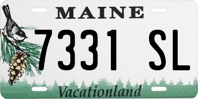 ME license plate 7331SL