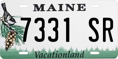 ME license plate 7331SR