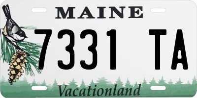 ME license plate 7331TA