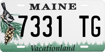 ME license plate 7331TG
