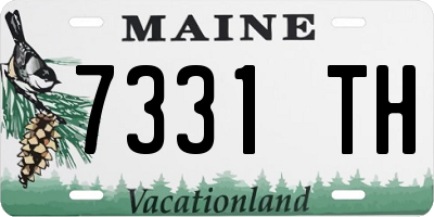ME license plate 7331TH