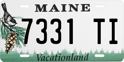 ME license plate 7331TI