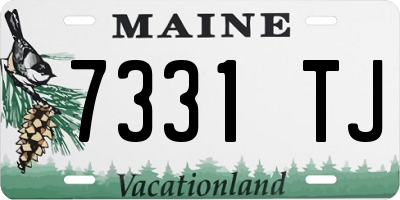 ME license plate 7331TJ